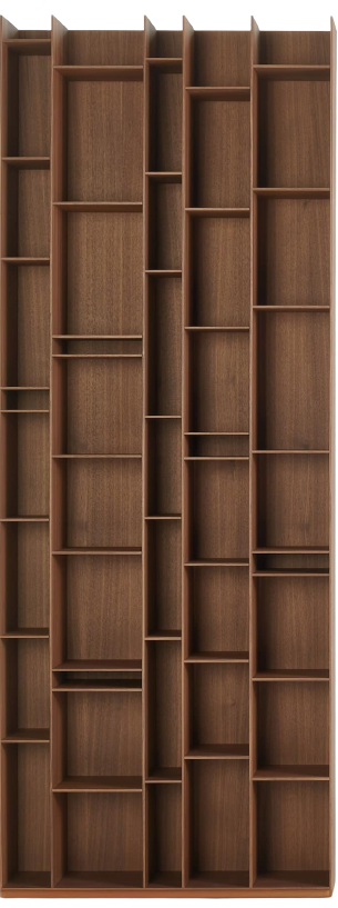 Italian Bookcase Random Wood 5C