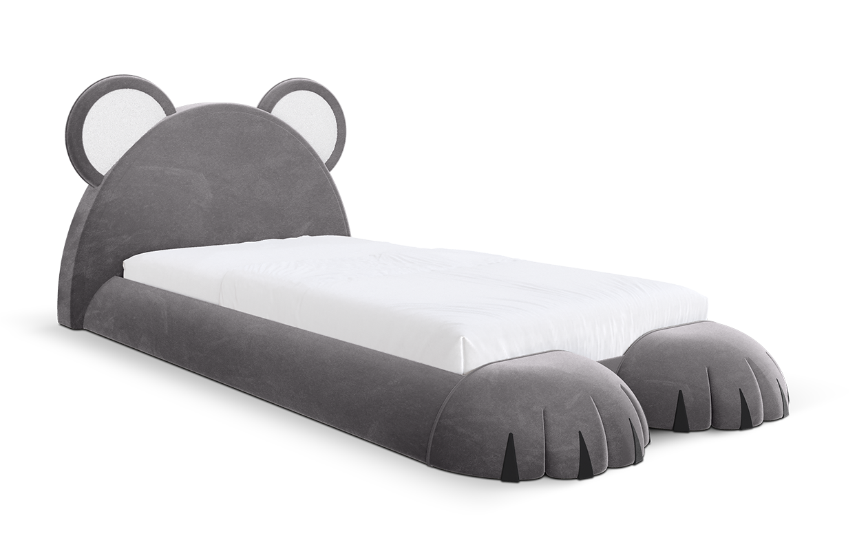 Teddy Dream Grey Bed