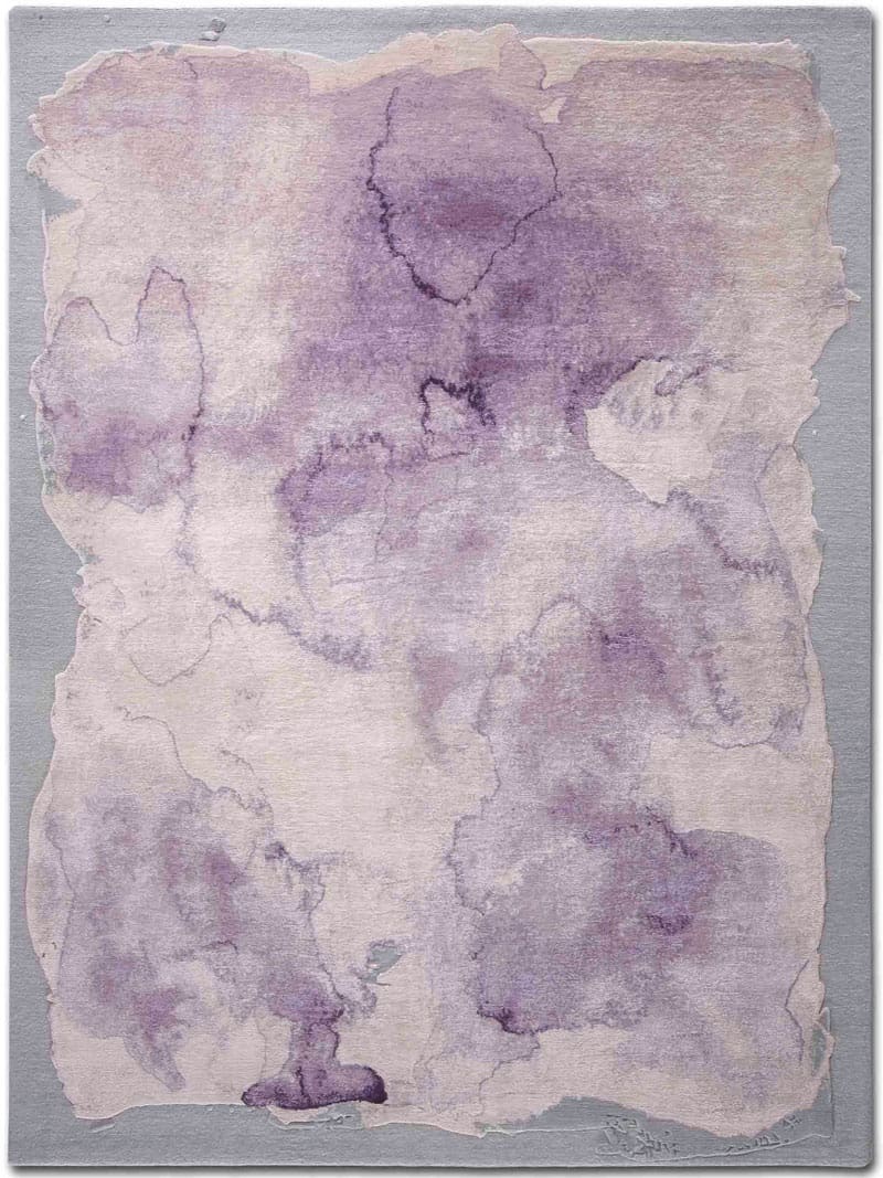 Mono Purple Luxury Hand-Knotted Rug