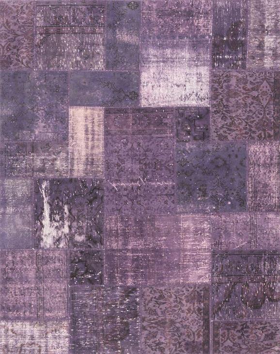 Lilac Patchwork Rug