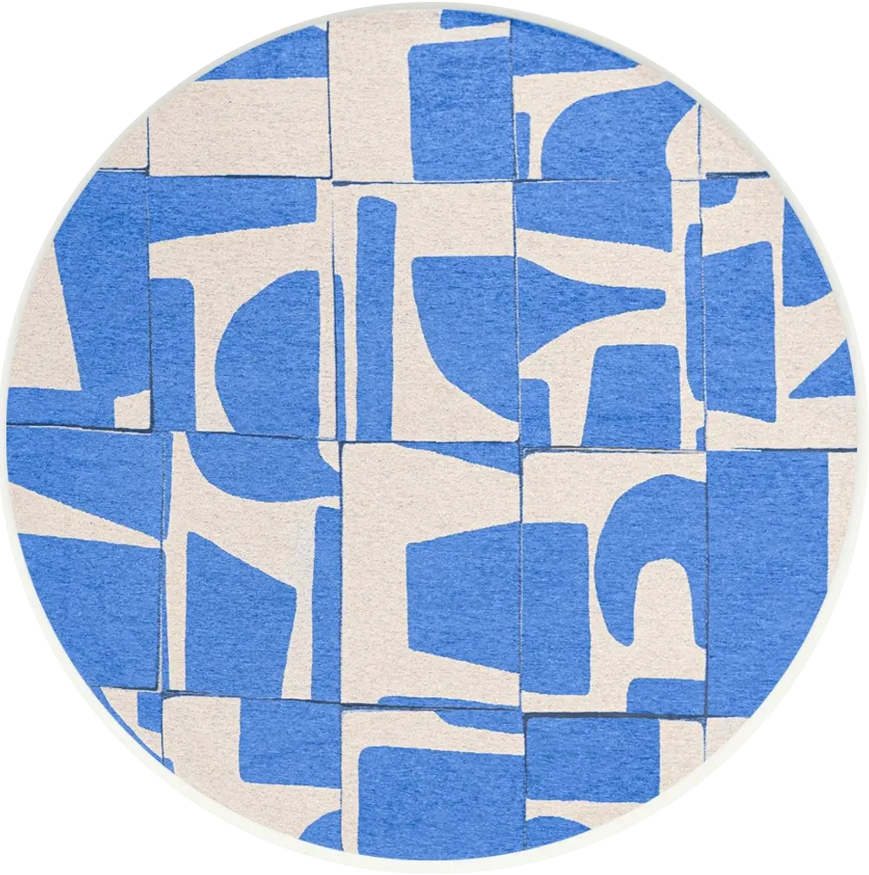 Campanula 9358 Round Rug