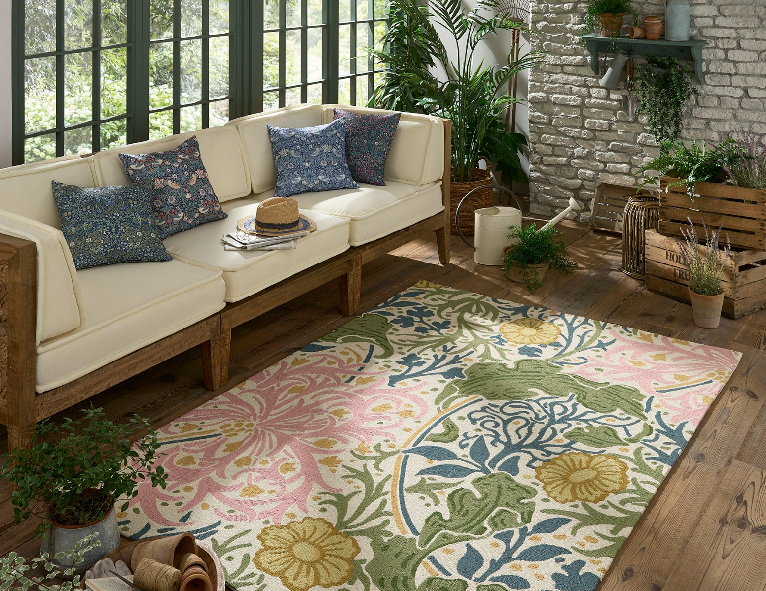 Seaweed Chrysanthemum outdoor 427007 Rug