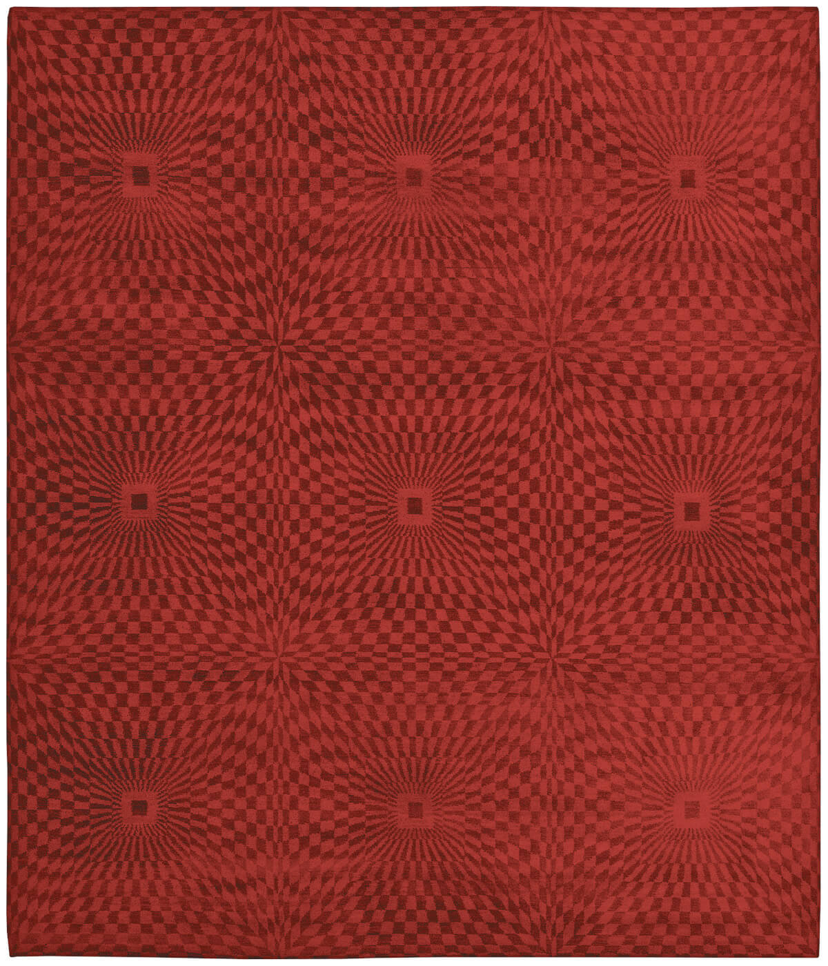 Kaleidoscope Red Rug