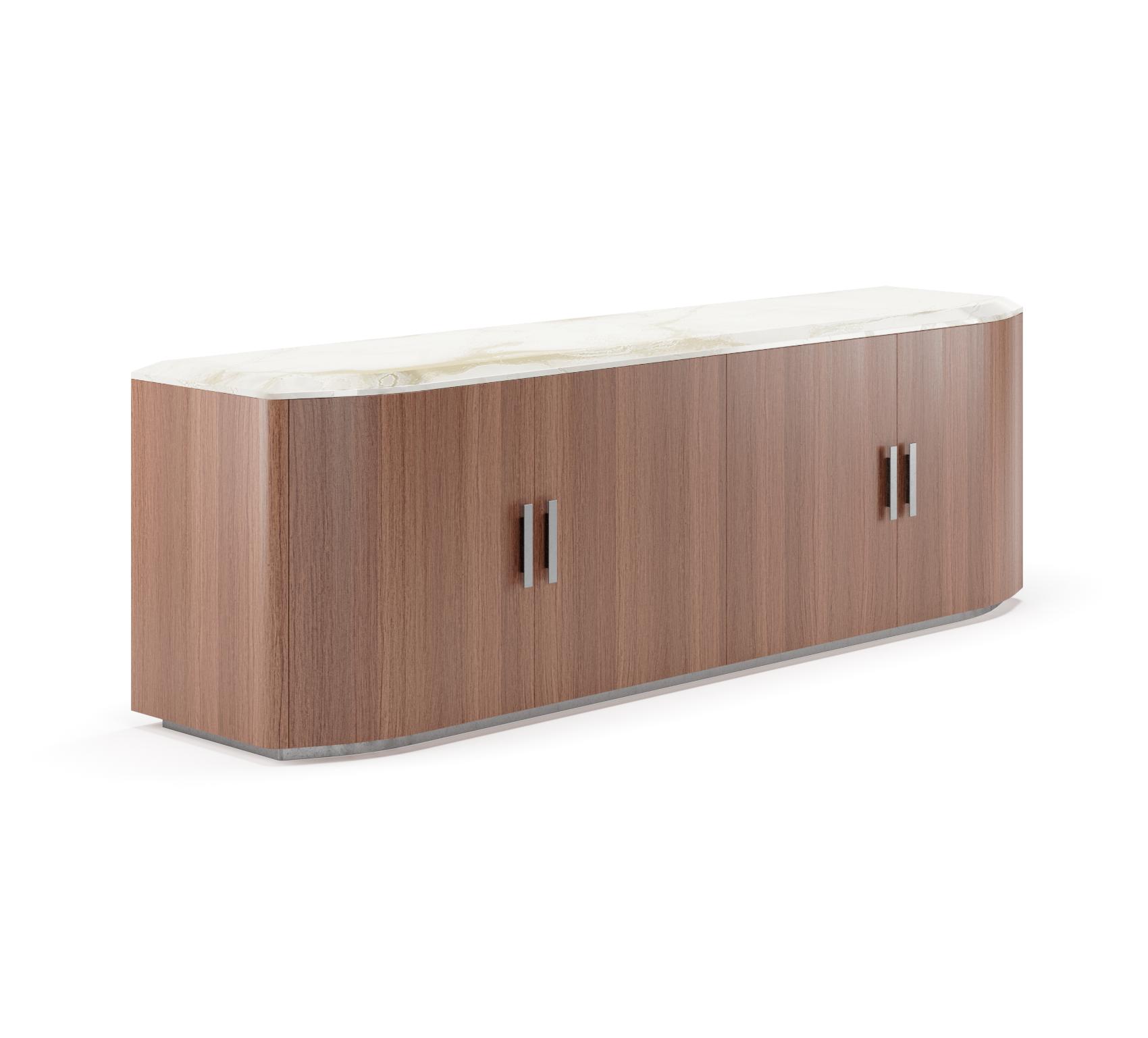 Bruce Wood & Marble Sideboard