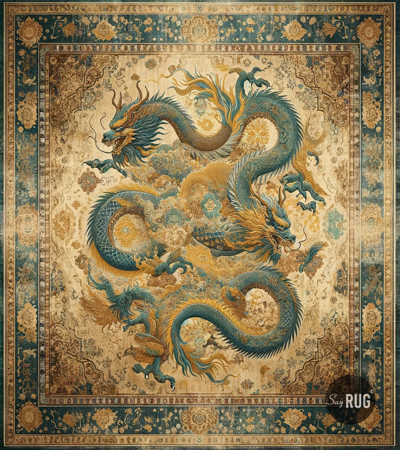 Dragon Green Rug