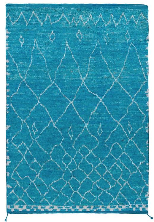 Berber Blue High Pile Rug