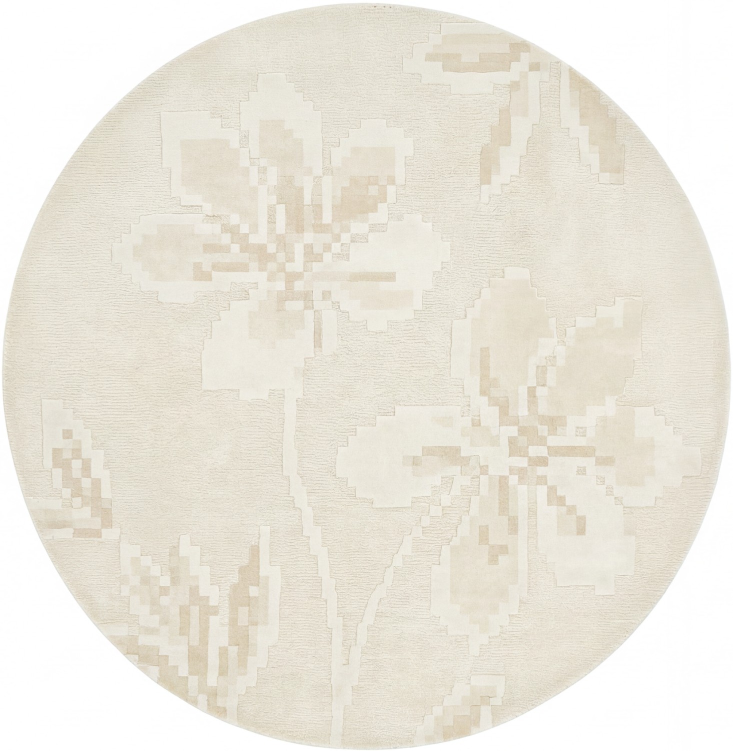 Ivory Rosette Rug