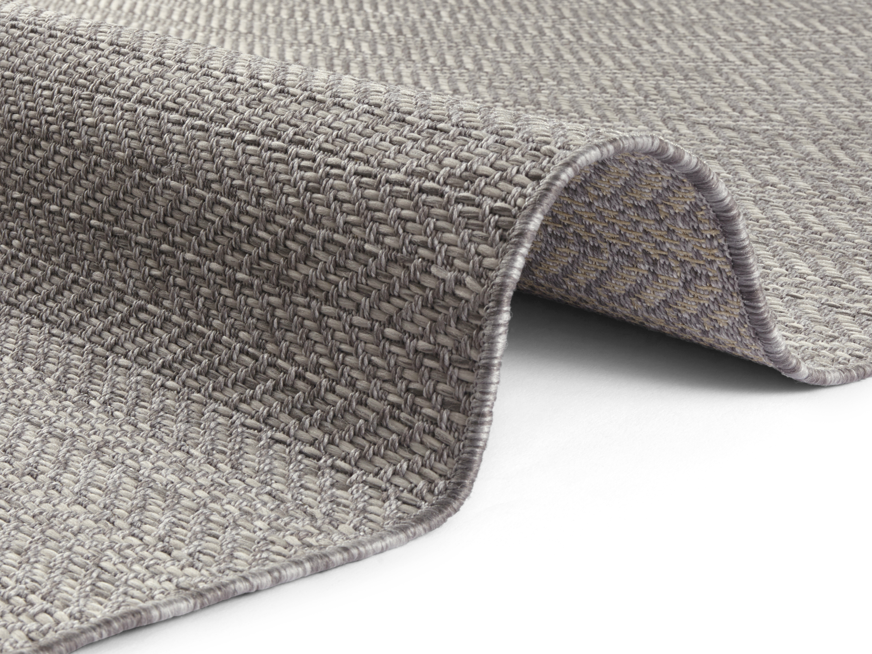 Flatweave In- & Outdoor Caen Grey In Handmade-look Rug