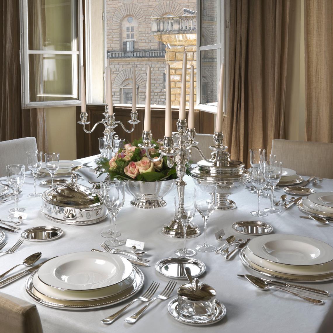 Silver Bread Serving Fork - 5