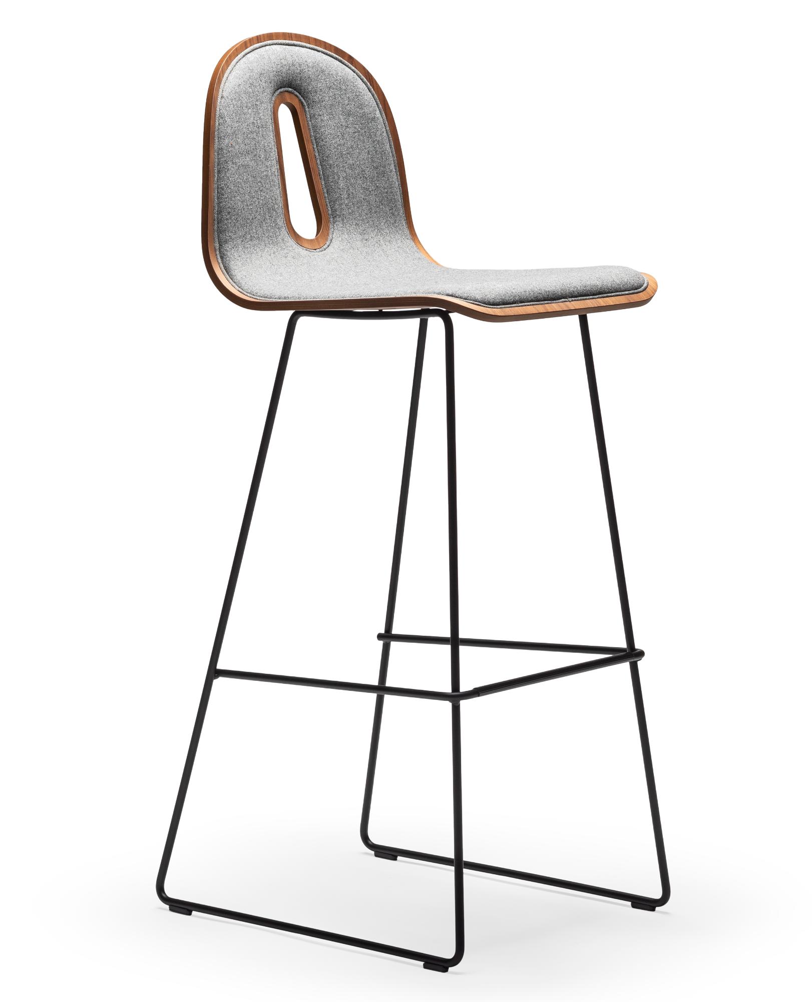 Gotham Black Ash Bar Stool
