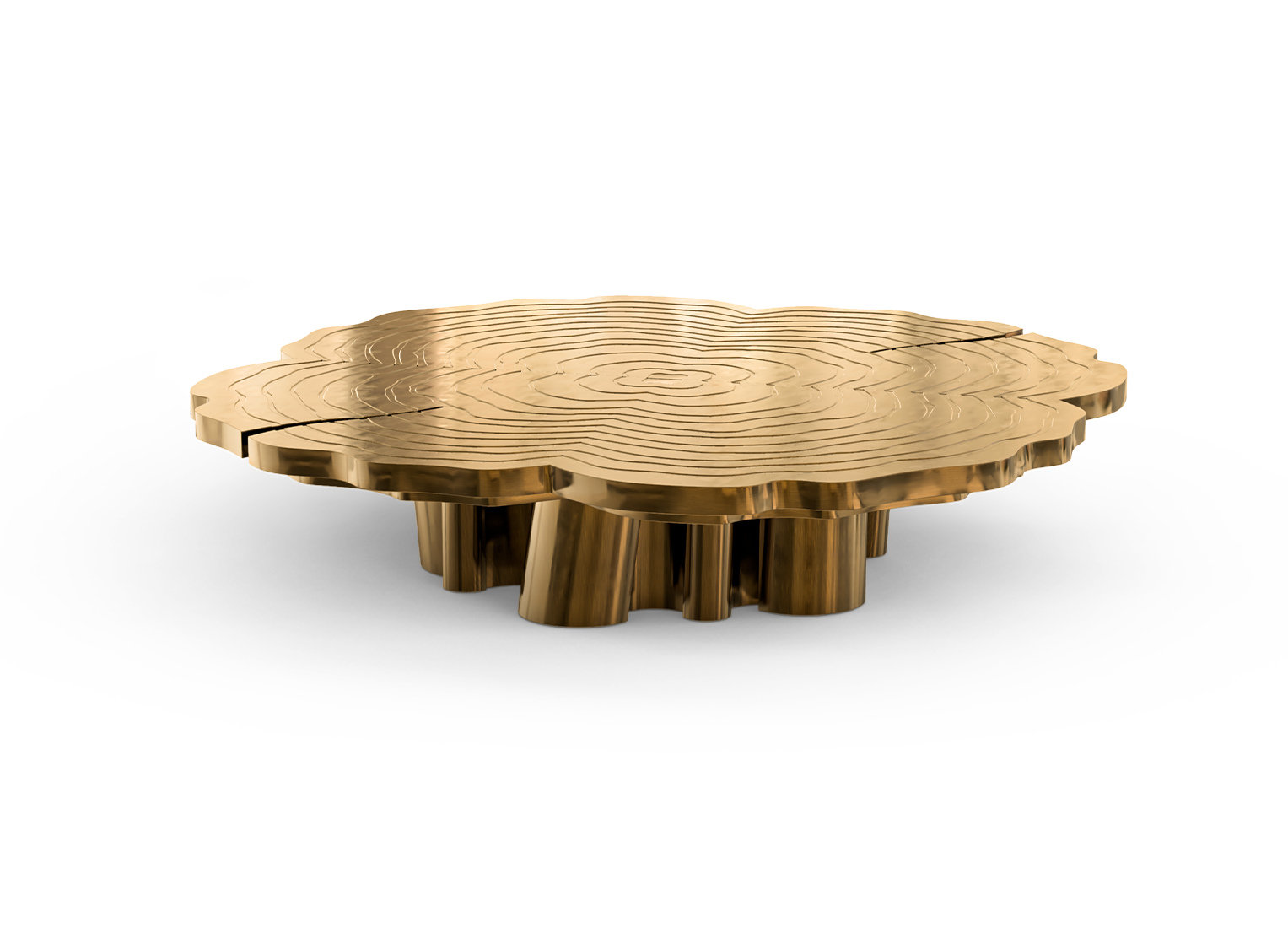 Fortuna Patina Finish 3-Piece Coffee Table Set