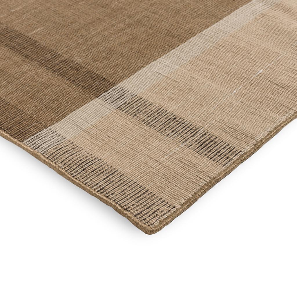 Zona Cashew Block Stripe Outdoor Rug