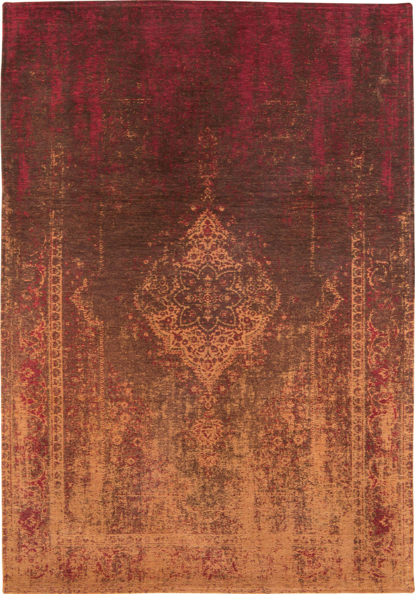 Persian Vintage Style Rug Mango Brown ☞ Size: 200 x 280 cm