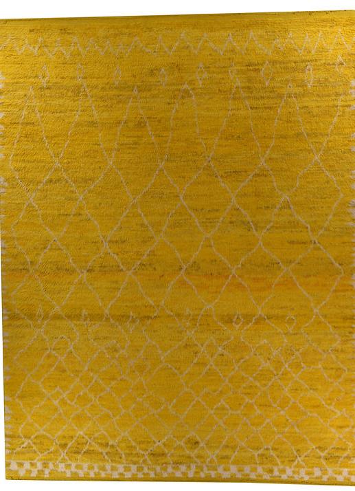 Berber Yellow High Pile Rug