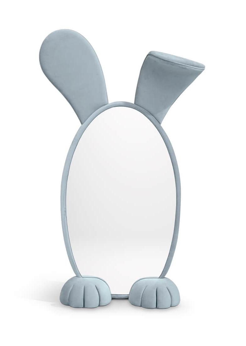 Rabbit Wonderland Blue Mirror