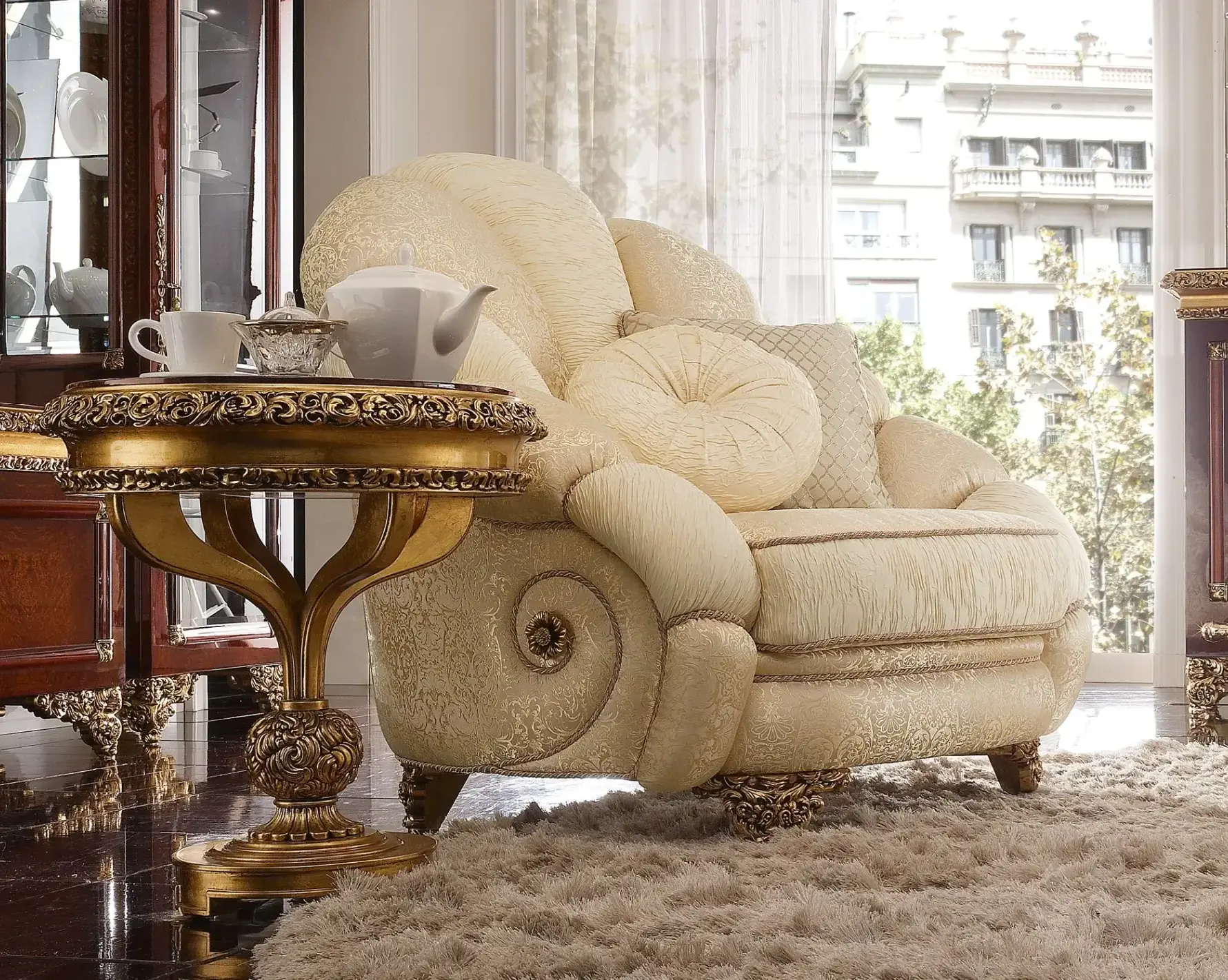 Artisan Italian Fabric Armchair