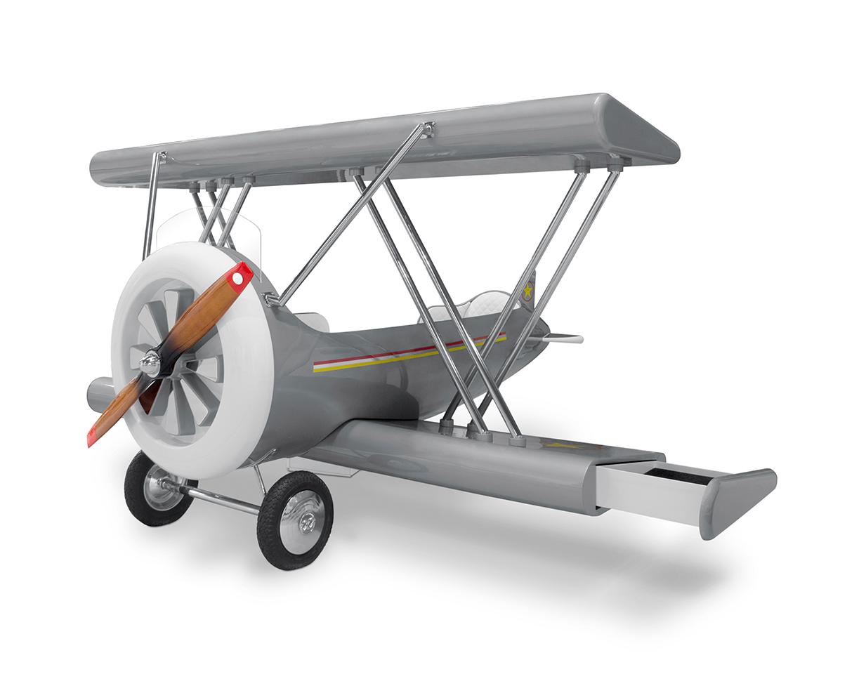 Sky Rider Grey Plane Bed