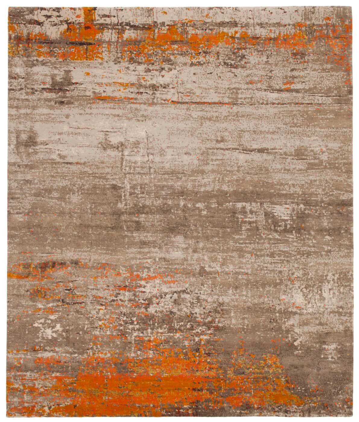 Artwork 19 Multicolor Orange Rug