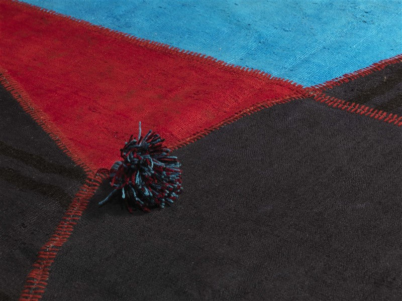 Out Of The Blue Patchwork Hemp Rug