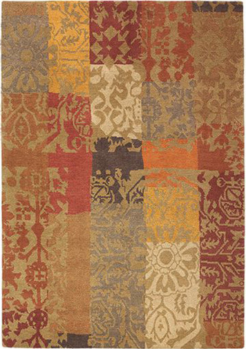 Kodari Patchwork Red Rug | Size: 250 x 350 cm