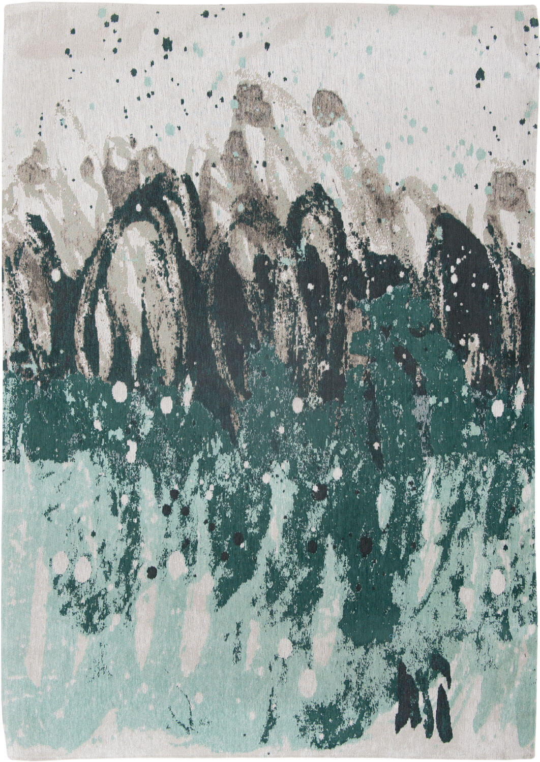 8664 Green Waves Rug