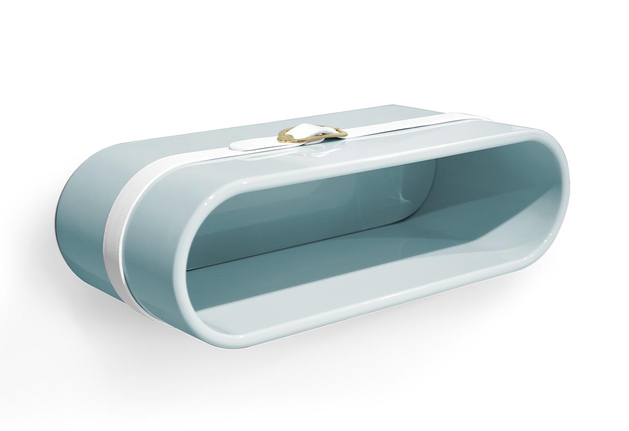 Floating Sky Blue Small Shelf