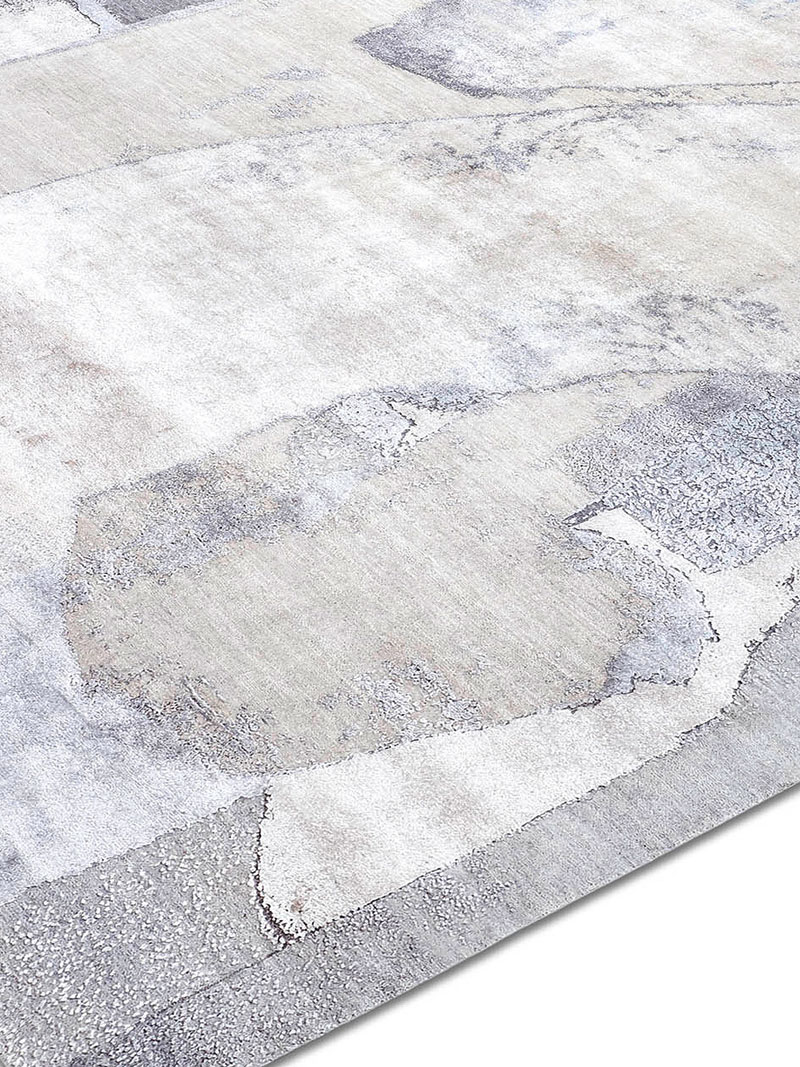 Snow Silver Hand-Woven Rug