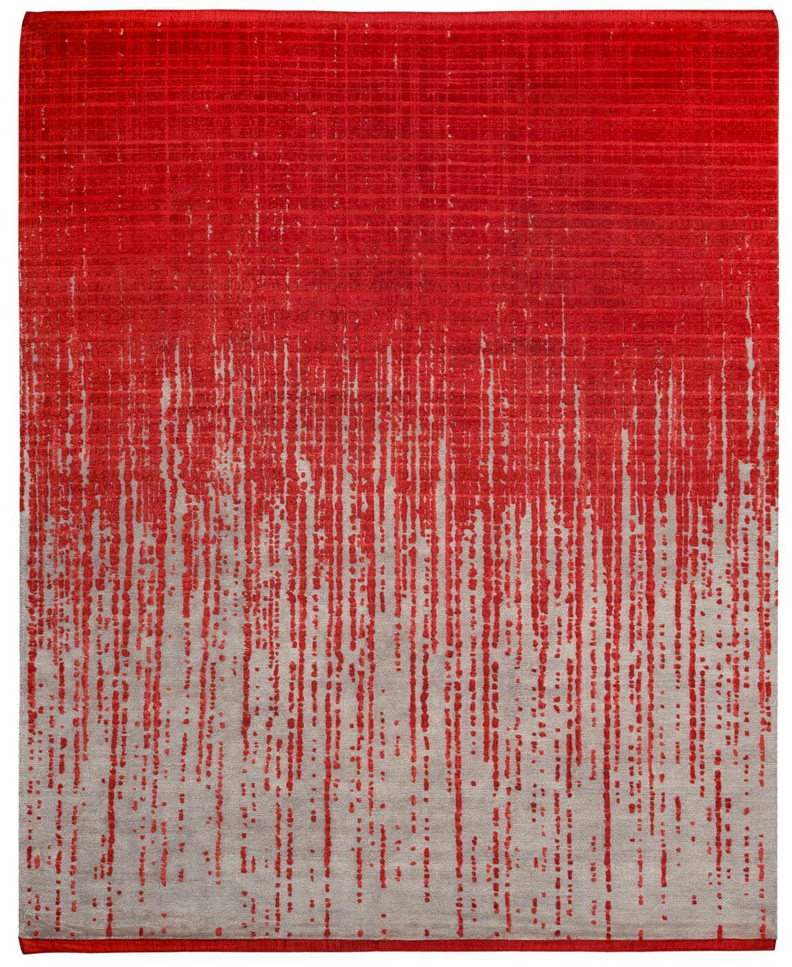 Grid Vendetta Red Rug