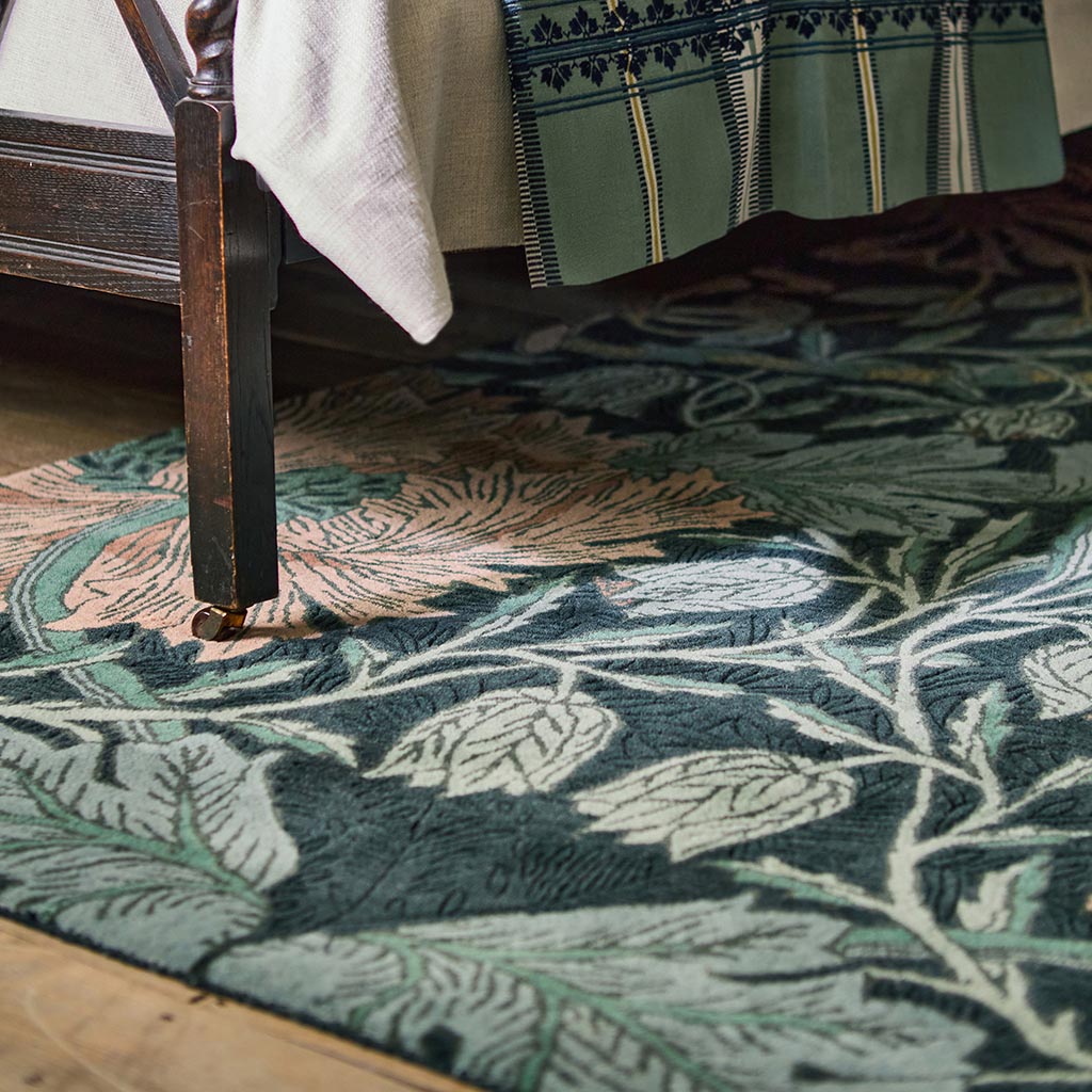 Honeysuckle & Tulip Teal 130407 Rug