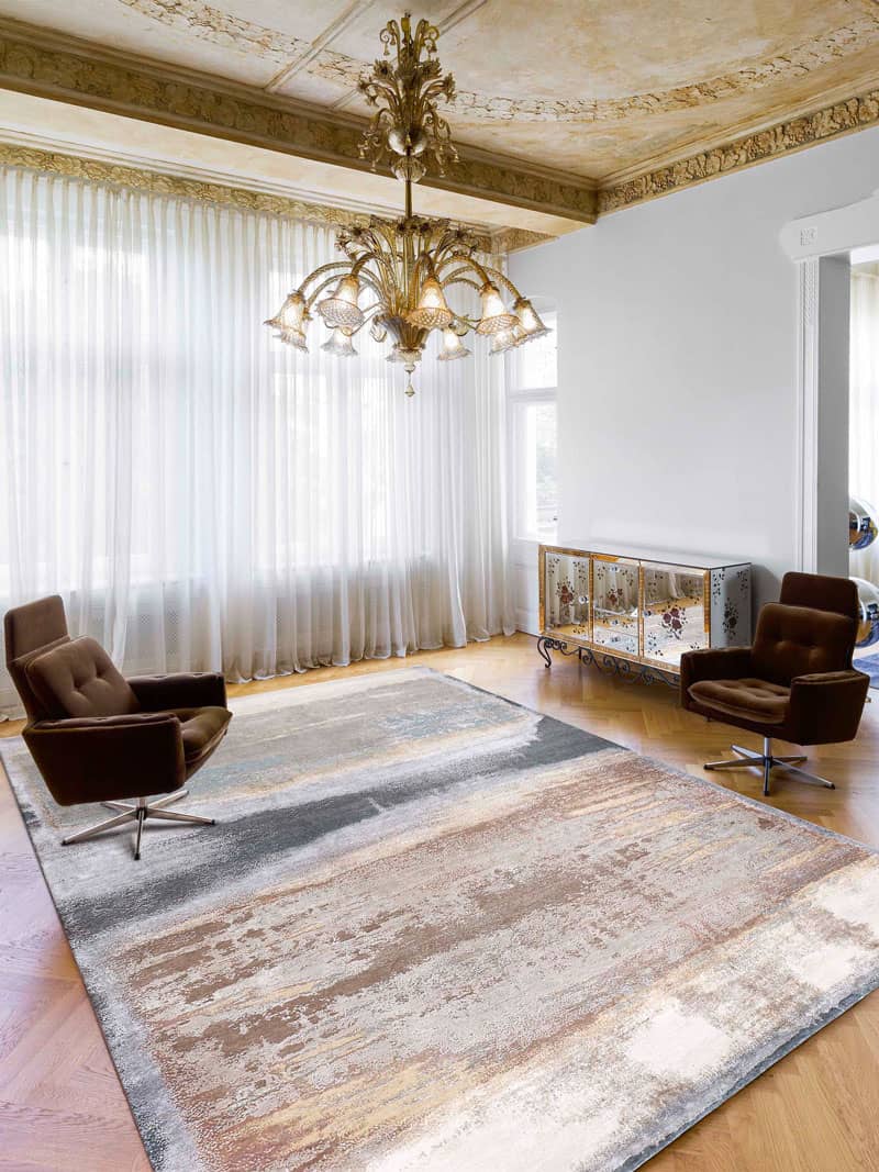 Beige Mix Handmade Luxury Rug