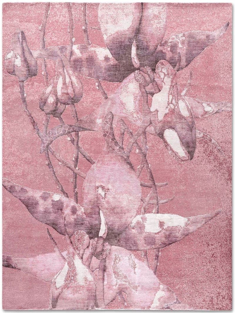 Orchid Hand-Knotted Rug ☞ Size: 274 x 365 cm