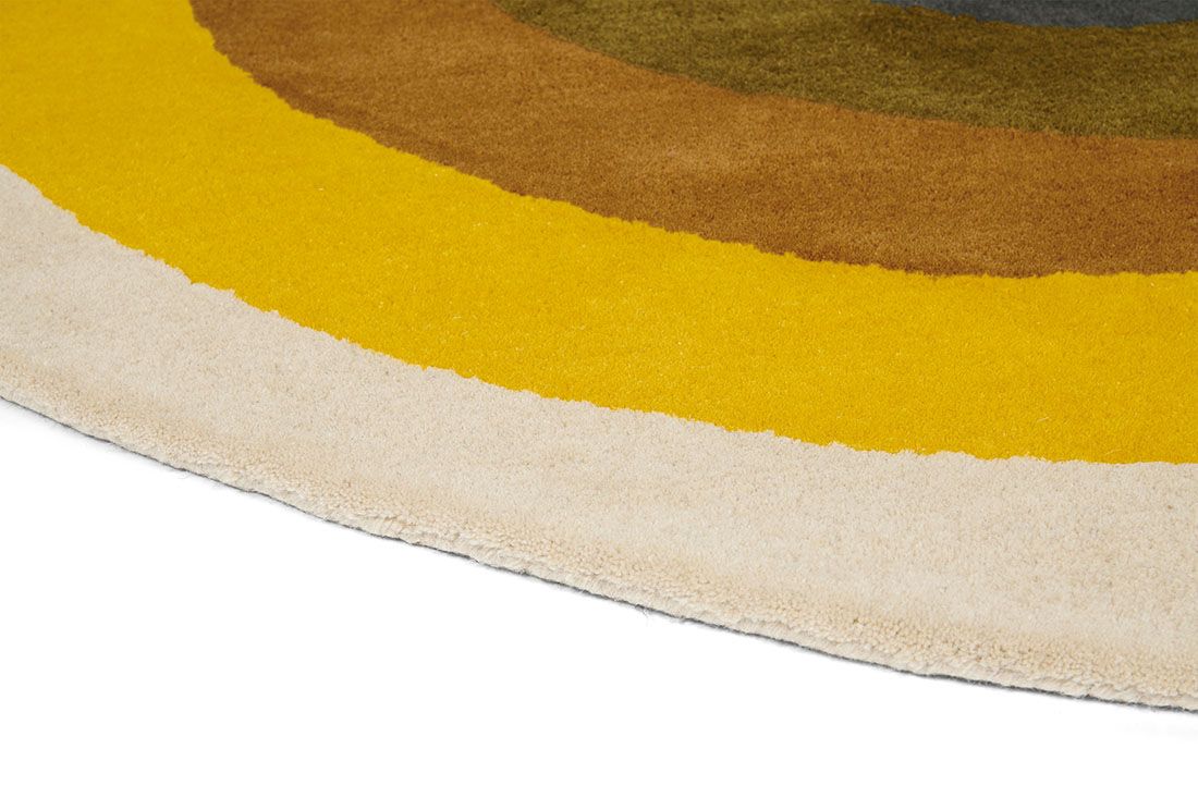 Sunflower Yellow Circle 060006 Rug