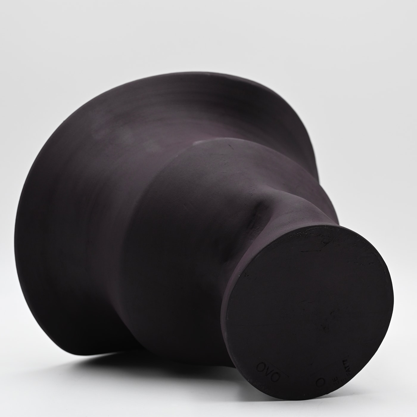 Dark Elegance Handmade Vase from Italy