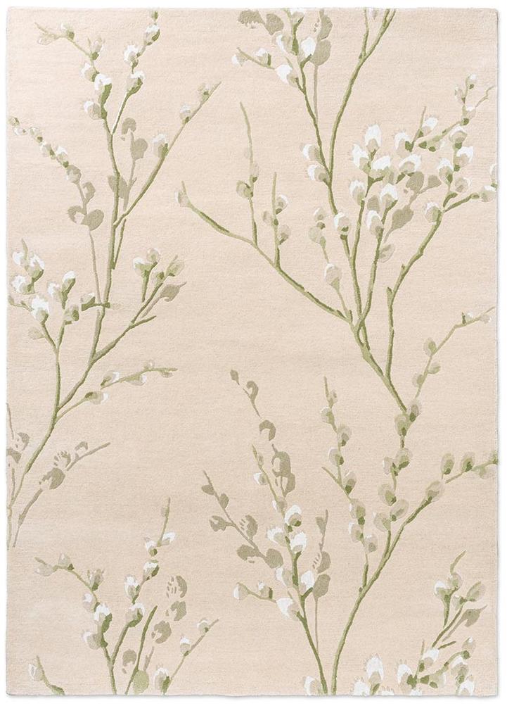 Pussy Willow Hedgerow Green Rug
