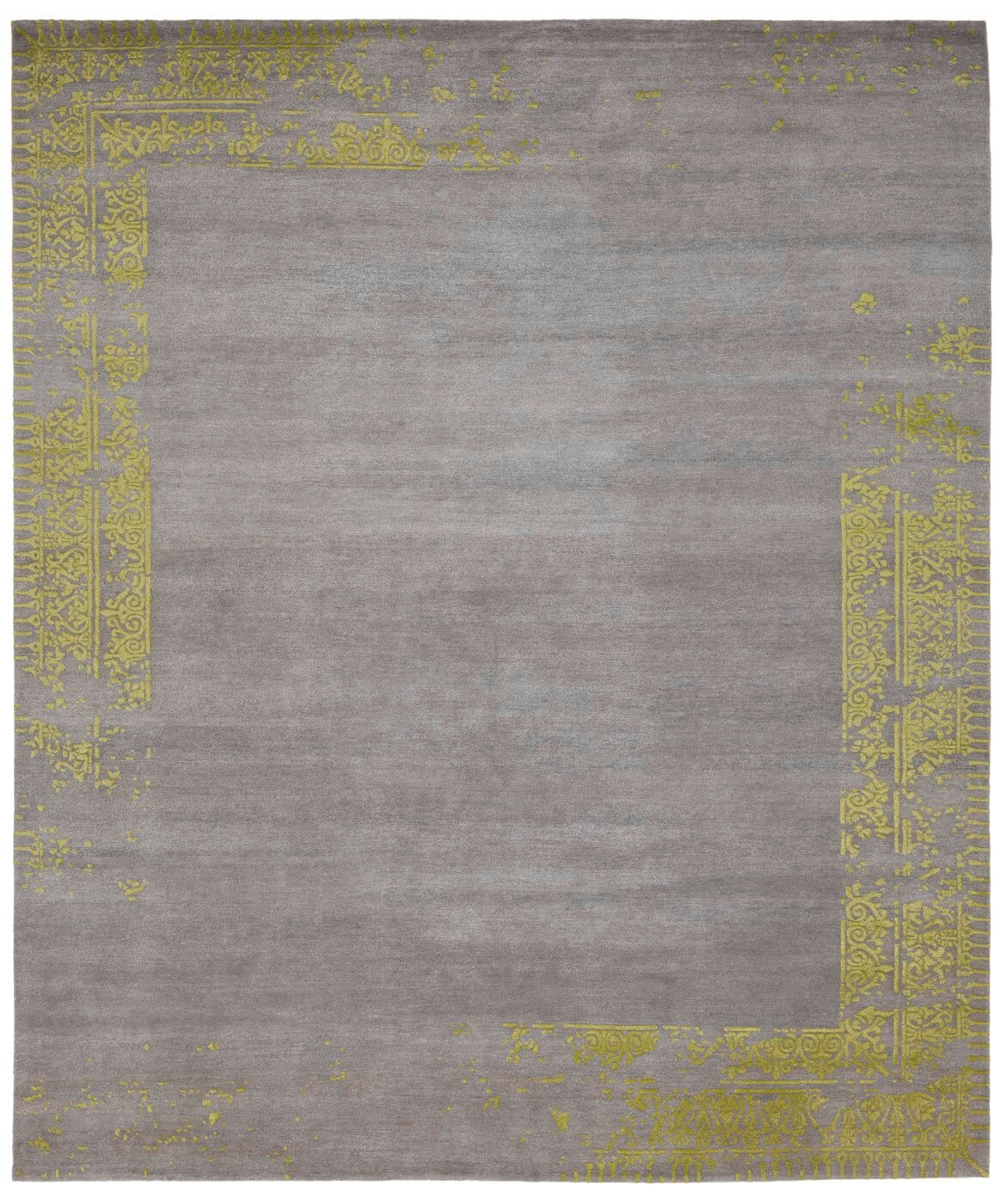 Ferrara Special Border Grey Yellow Rug