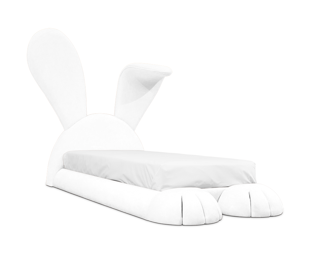 Cozy Rabbit White Bed