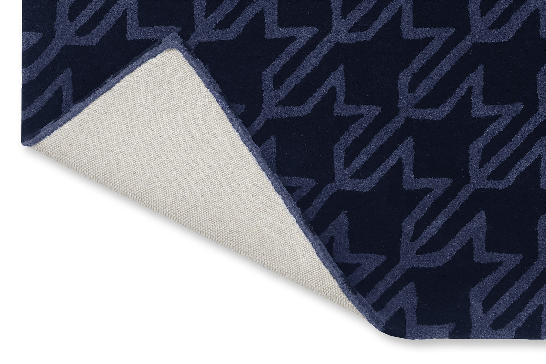 Houndstooth Dark Blue Rug