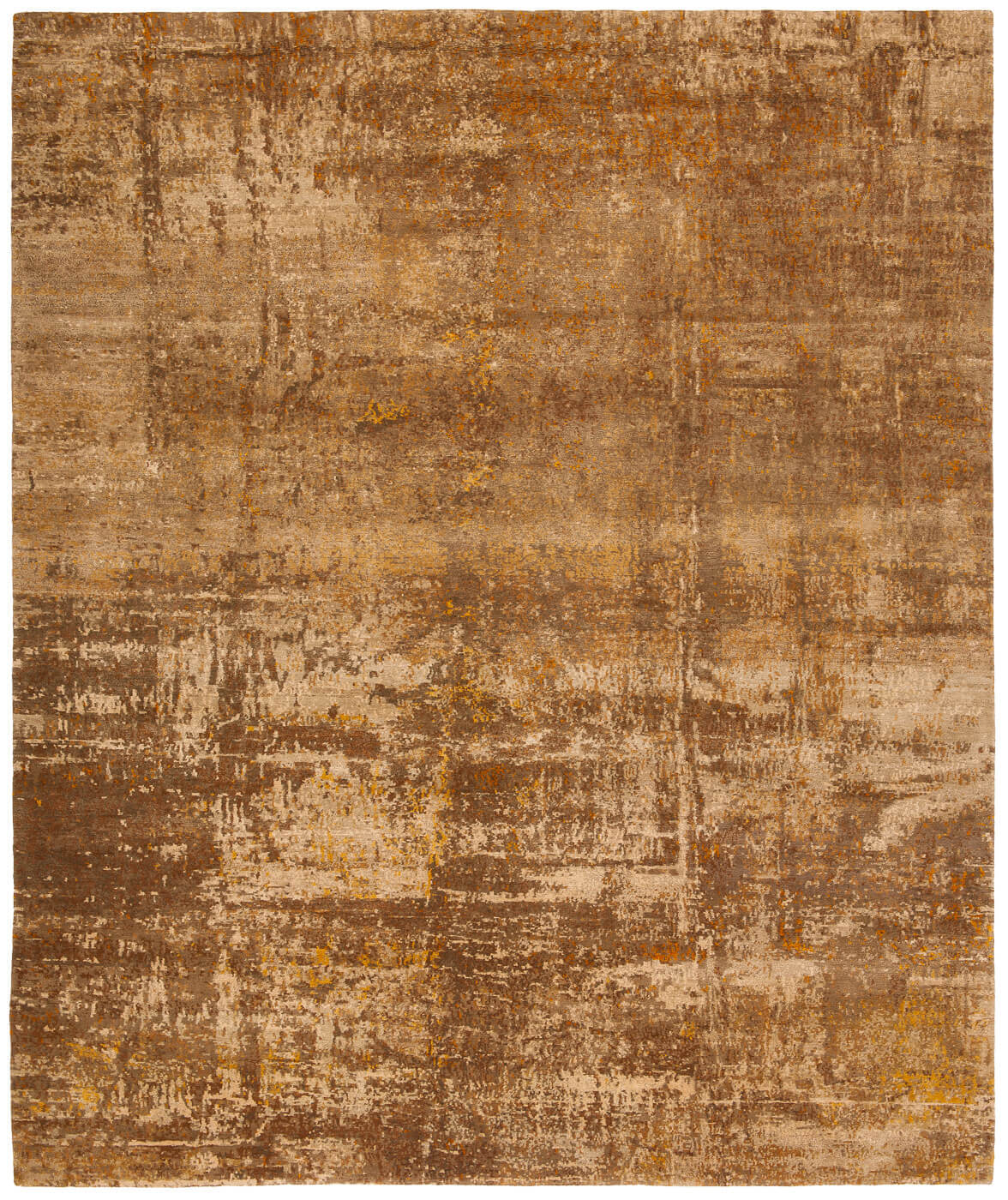 Artwork 21 Brown Gold Rug