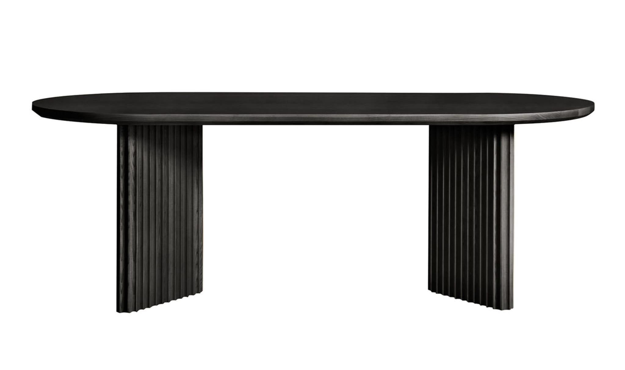 Basalto Handcrafted Black Ash Table