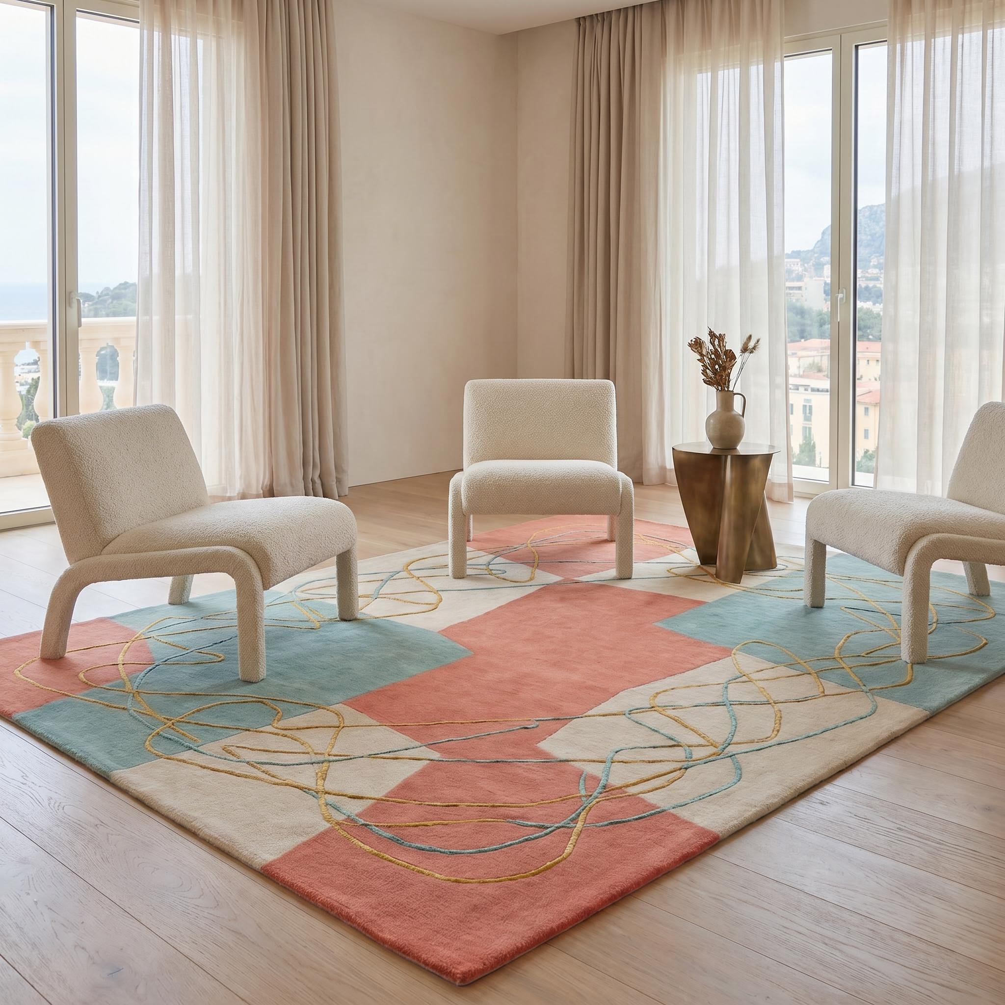 Patchwork Rhythm Soft Rug