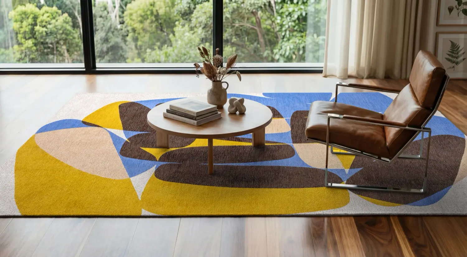 Stones Sunny Blue Rug