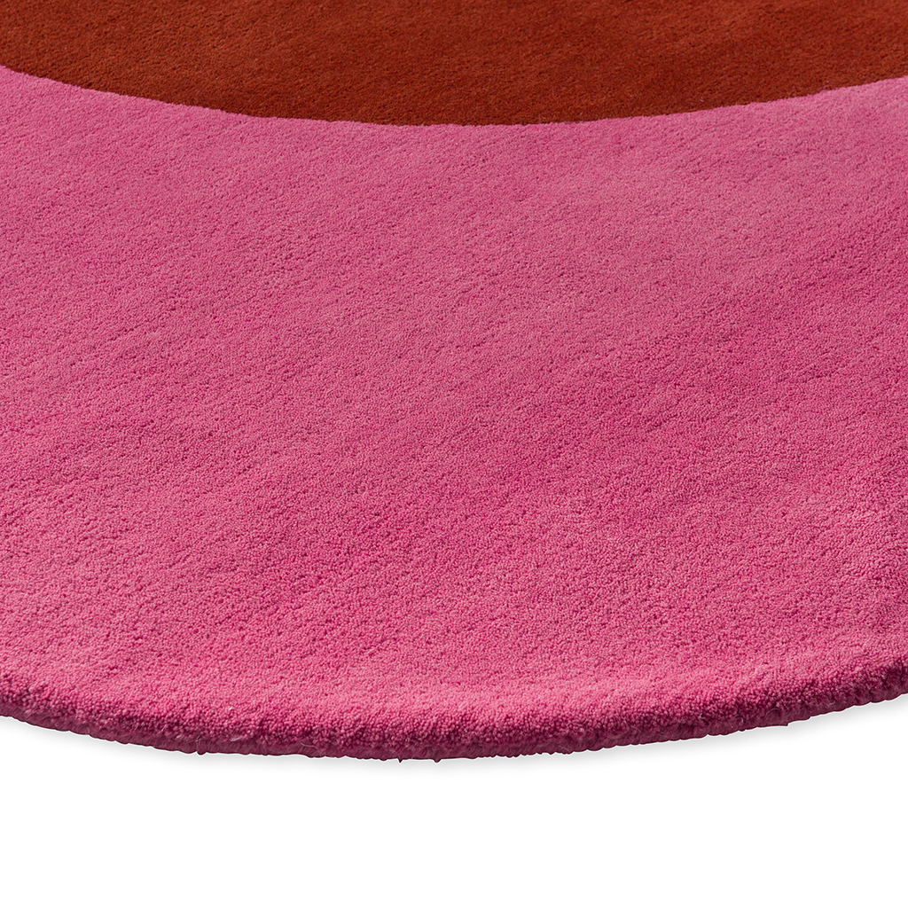 Flower Spot Pink/Red 158400 Designer Wool Rug
