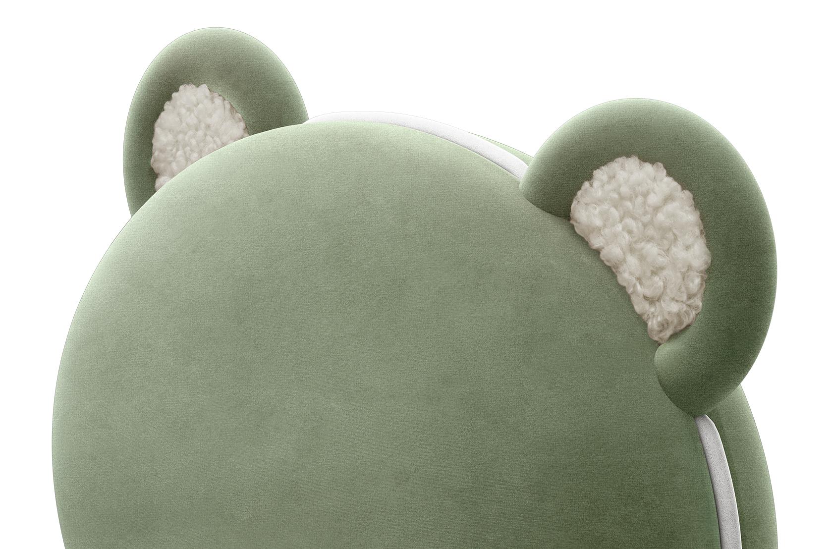 Fluffy Green Bear Children's Chair
