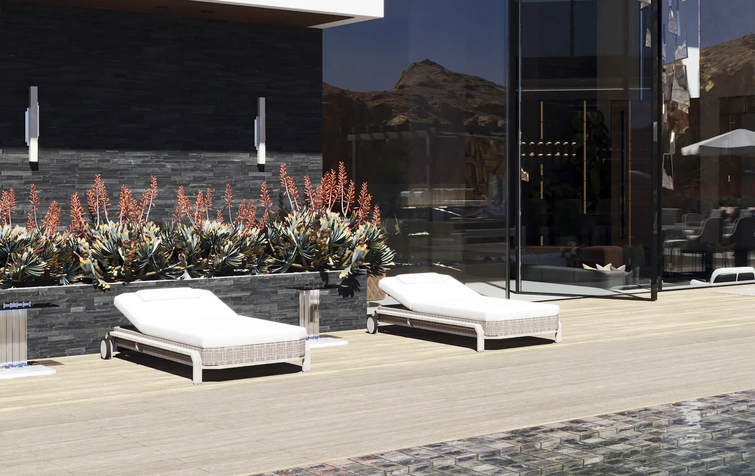 Legacy Wood Sunlounger