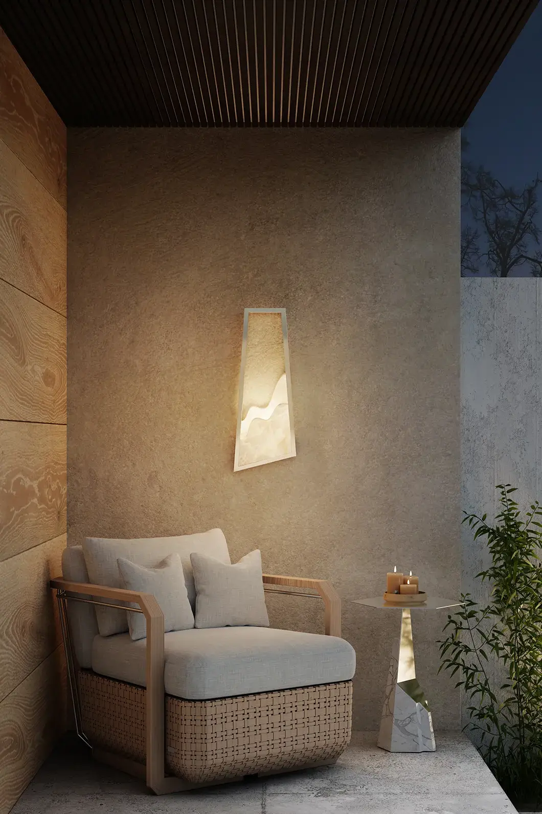 Aura Grey Side Table - 2