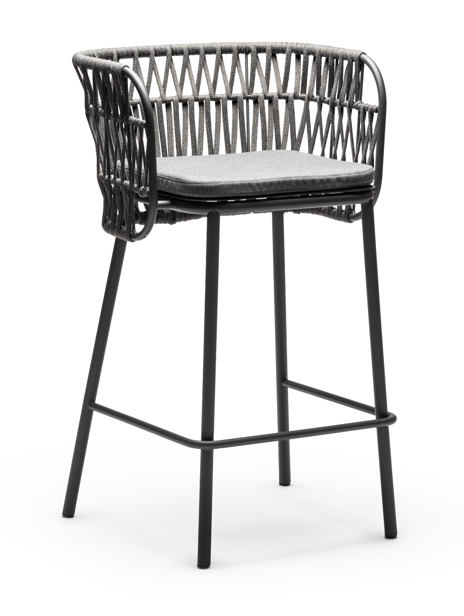 Jujube Anthracite Outdoor Bar Chair
