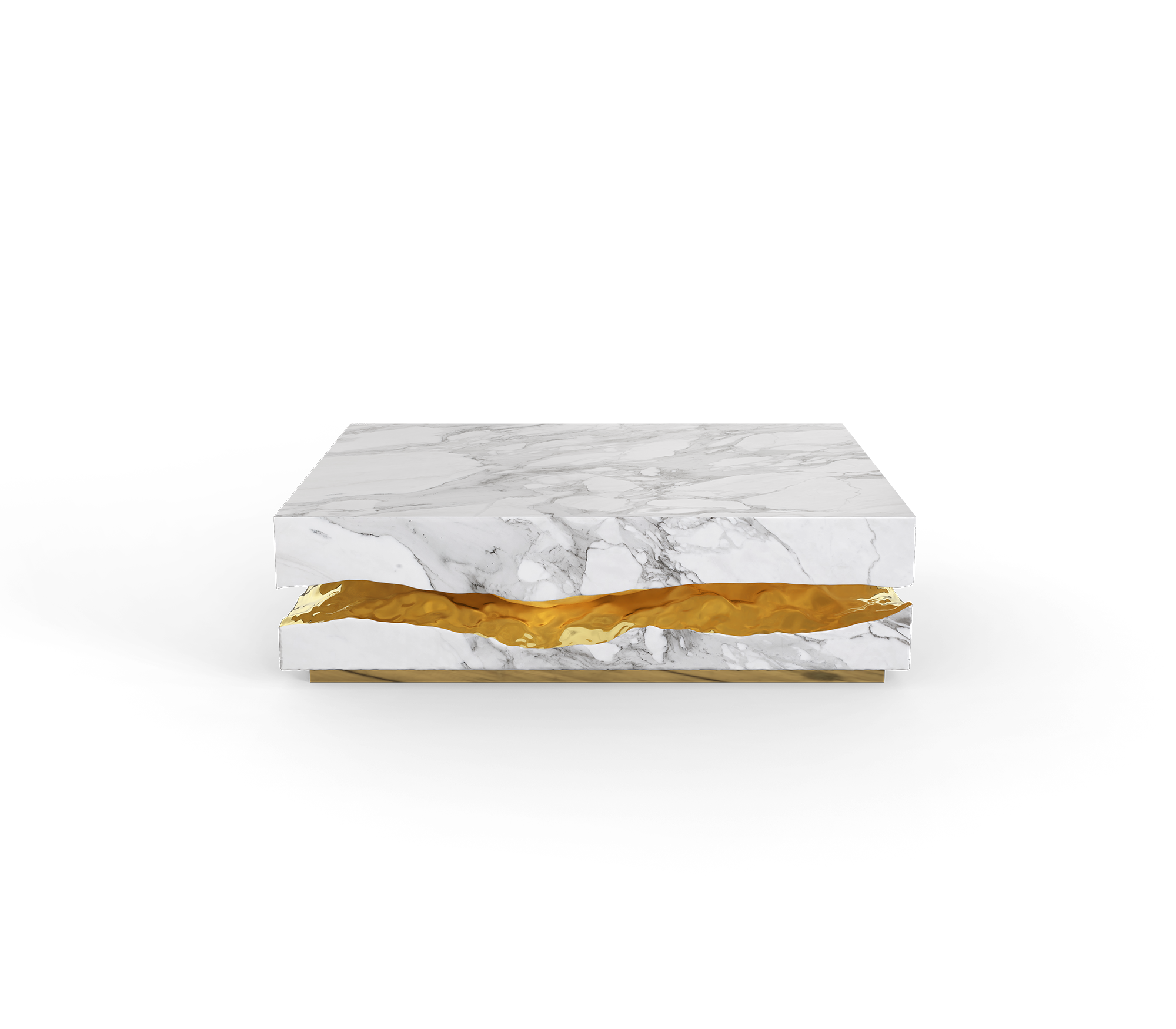 Boulder Carrara Marble Accent Table Boulder Carrara Marble Accent Table