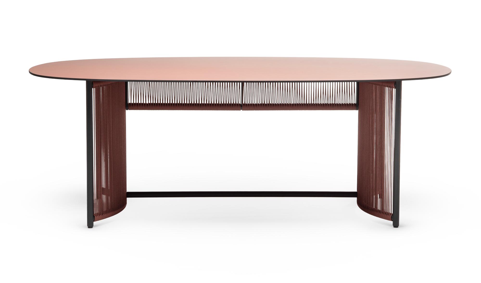 Altana Red Round Outdoor Dining Table