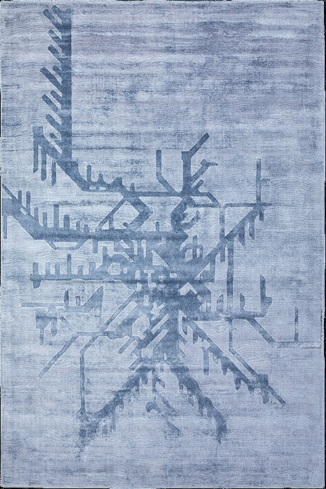 Metro Dusty Blue Rug