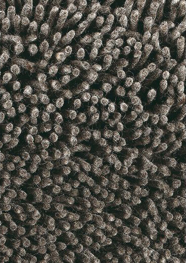 Felted Wool Gray Shag Rug Gravel 68004
